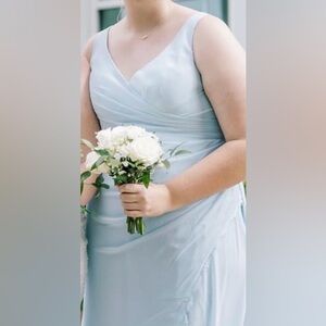 AZAZIE Sky Blue Bridesmaid Wedding Formal Dress